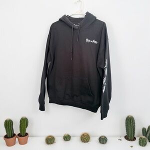 Cartoon Network Rick and Morty Black Hoodie for Men